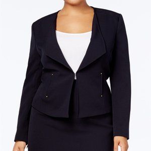 NWT Tahari ASL Plus Size Kiss-Front Skirt Suit 22W